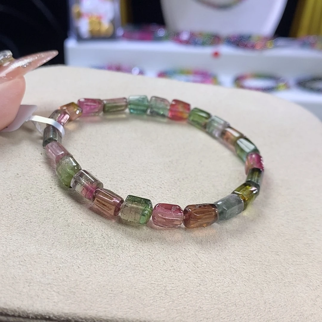 手链未镶嵌碧玺西瓜方糖