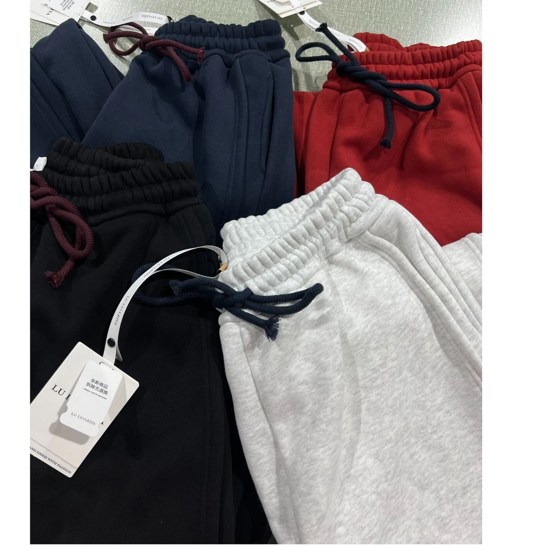 639#LULULEIYA加绒镰刀香蕉阔腿裤-