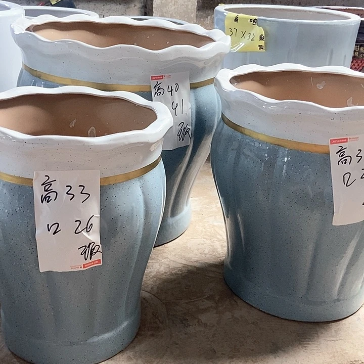 高温烧制蓝色两套6个