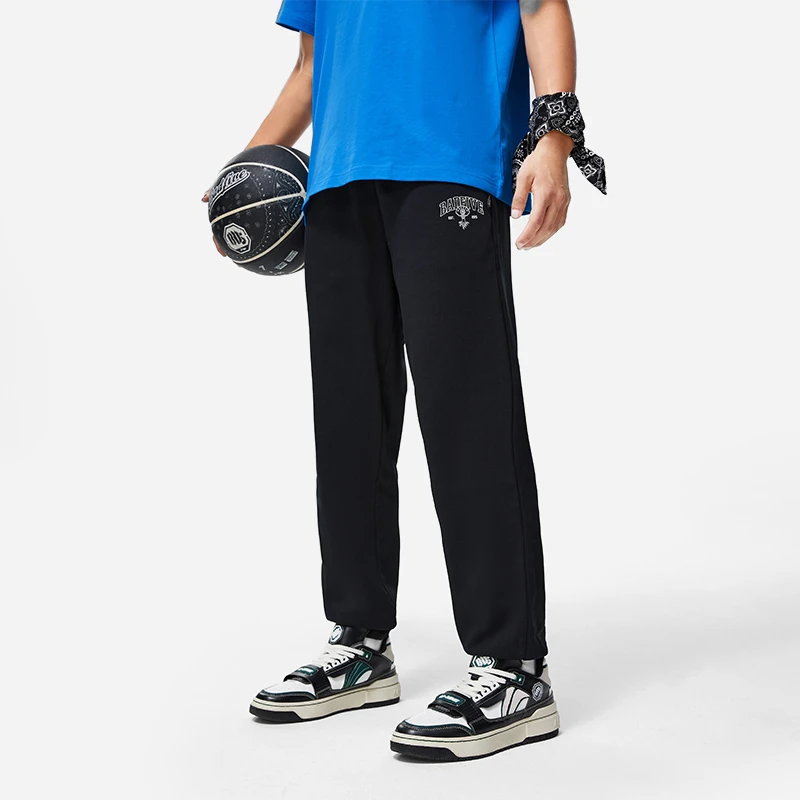 (直播）李宁男秋季篮球系列时尚舒适透气宽松休闲运动长裤AKLT459