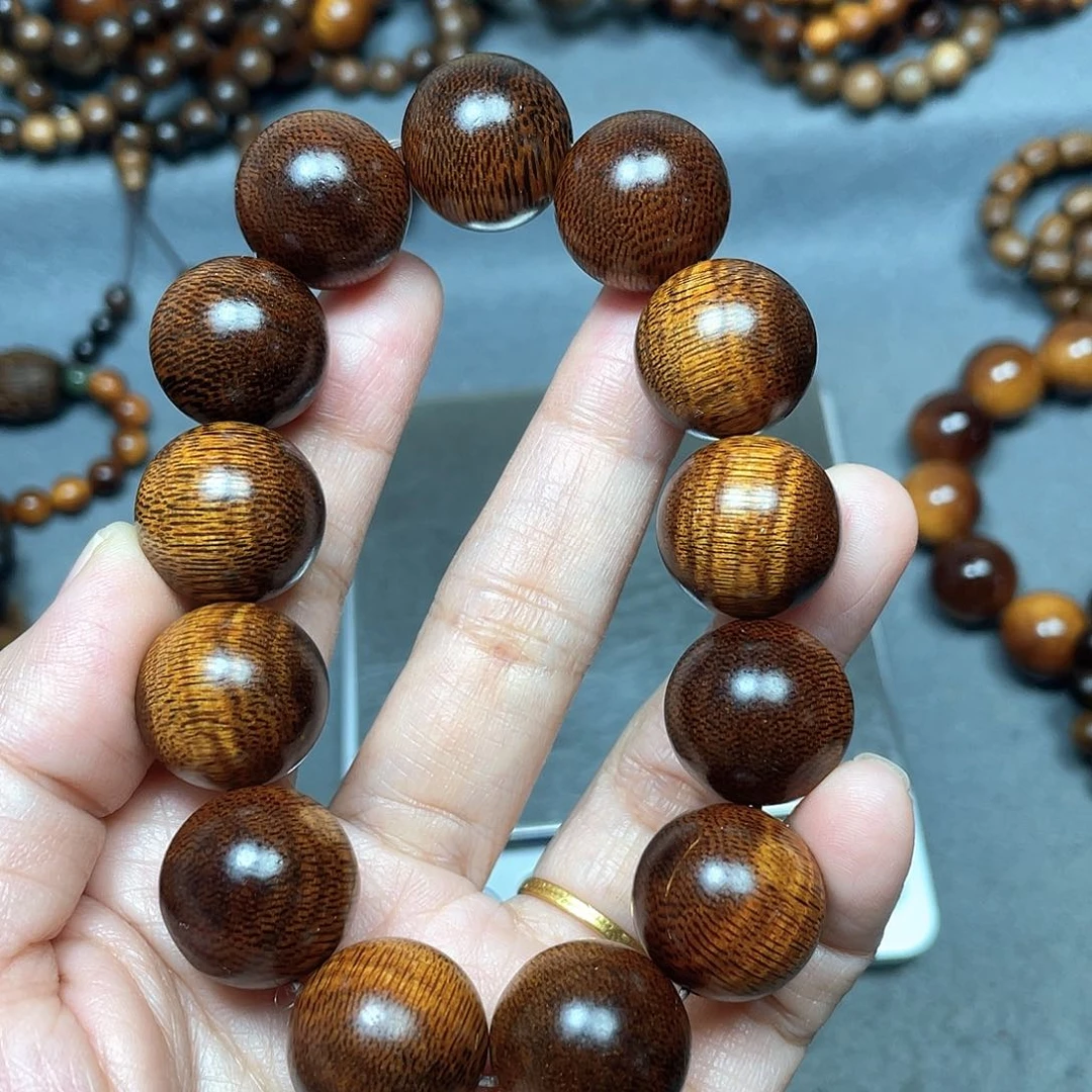 沉香手串富森红土瘤疤1.8