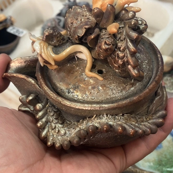 柴烧杯子宝瓶大放漏。
