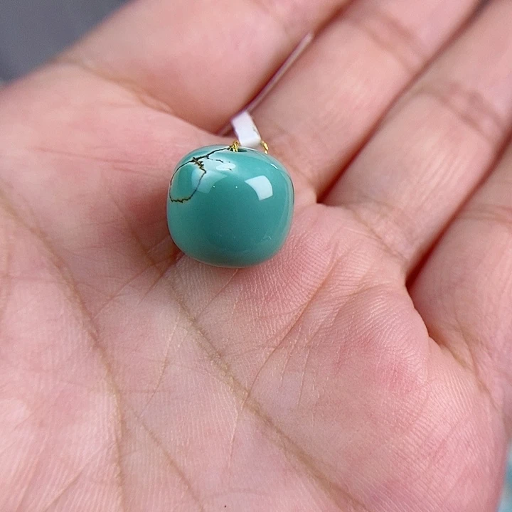 未镶嵌绿松石珠宝奇石12×11.3