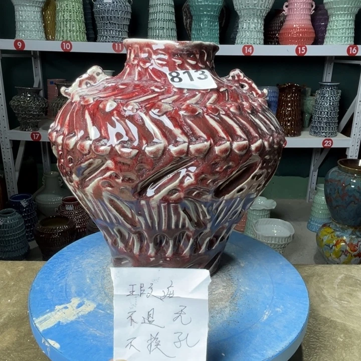 陶景德镇陶瓷花盆花器813