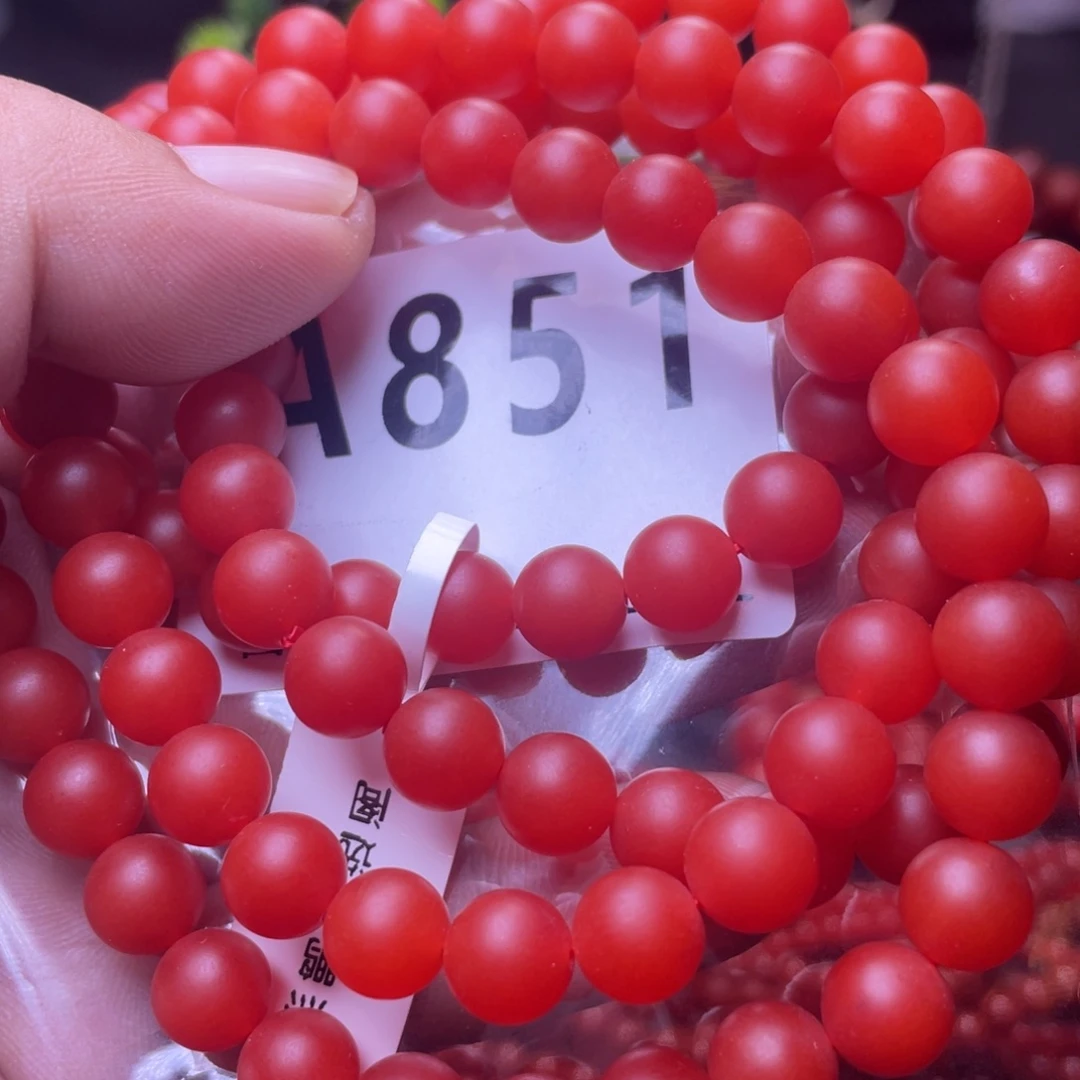 @***娘南红玛瑙未镶嵌手链