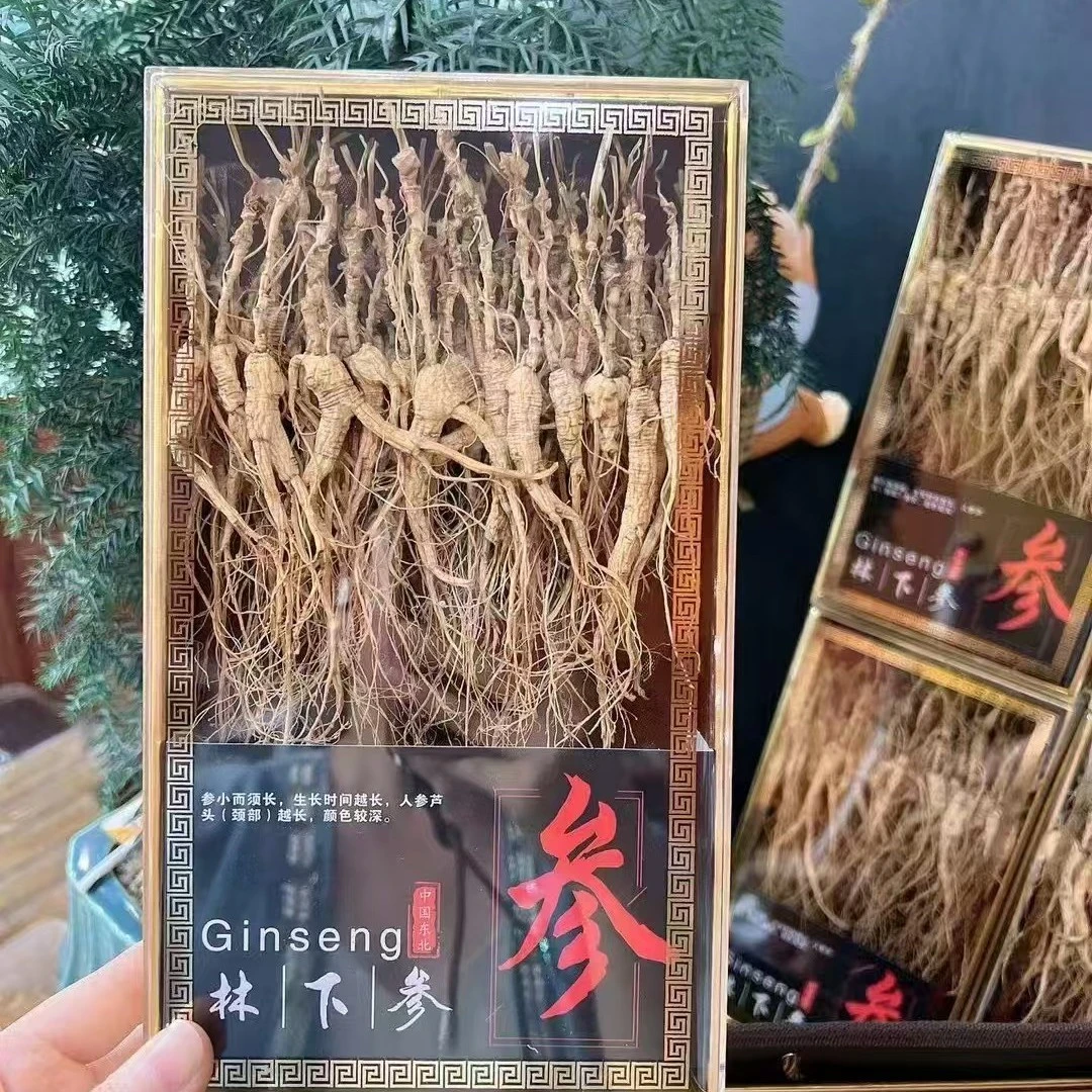 长白山林下参深山老参籽货可泡酒煲汤送礼东北特产礼盒装干参