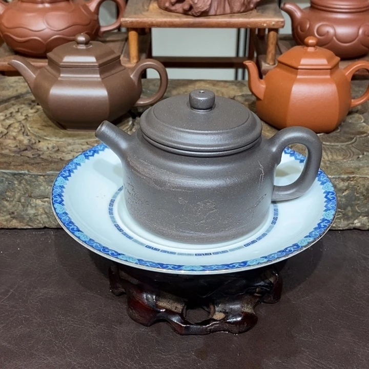 常***利茶壶紫砂全手220容量