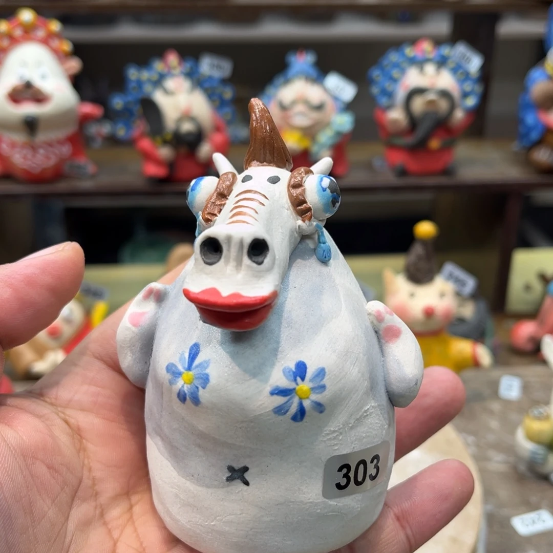 摆件纯手工抽象陶瓷摆件303
