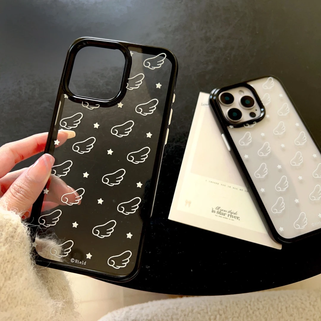 ins满屏星星小翅膀适用iPhone16promax手机壳新款苹果15防摔14女