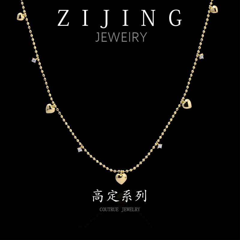 铜合金项链 CC6711 高定系列  项链 43CM 抽拉调节