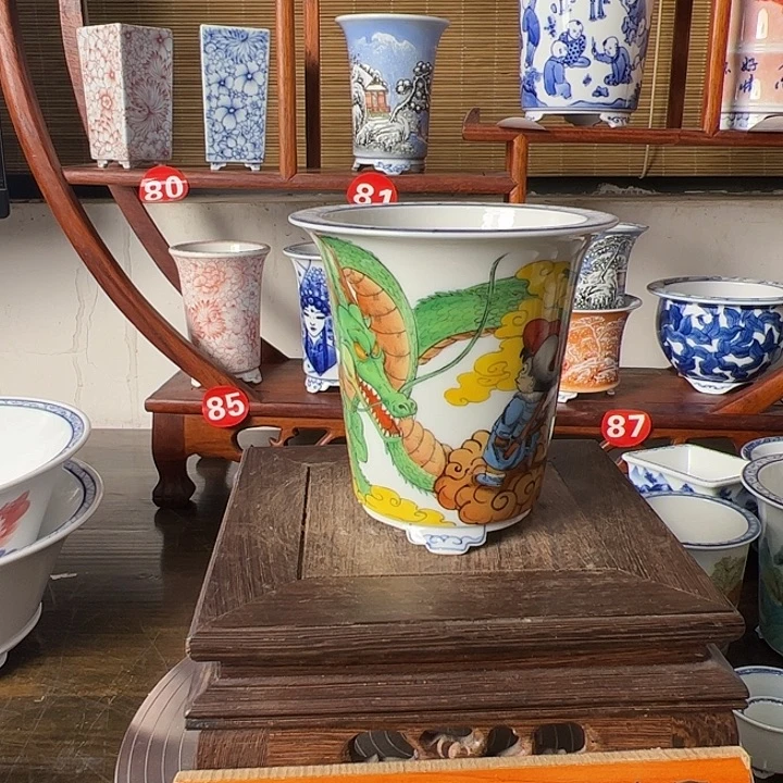 墨奈手绘作品花盆