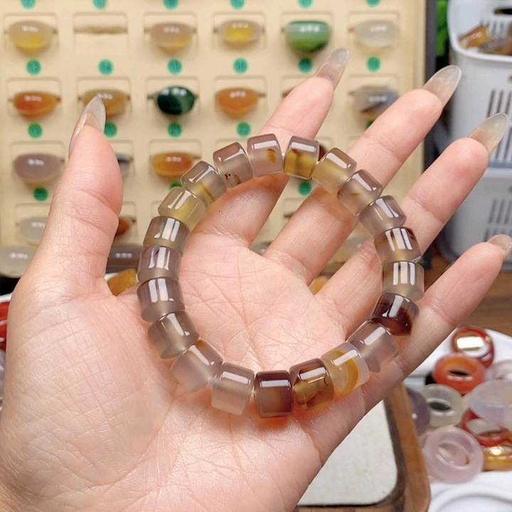 合金戒指玛瑙/玉髓澄*