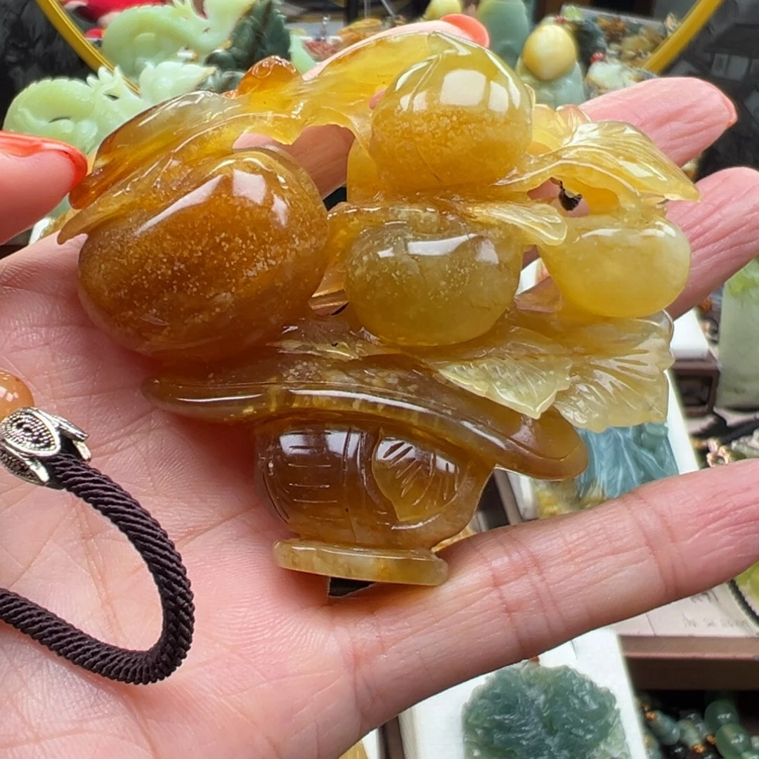 岫玉未镶嵌挂件挂件