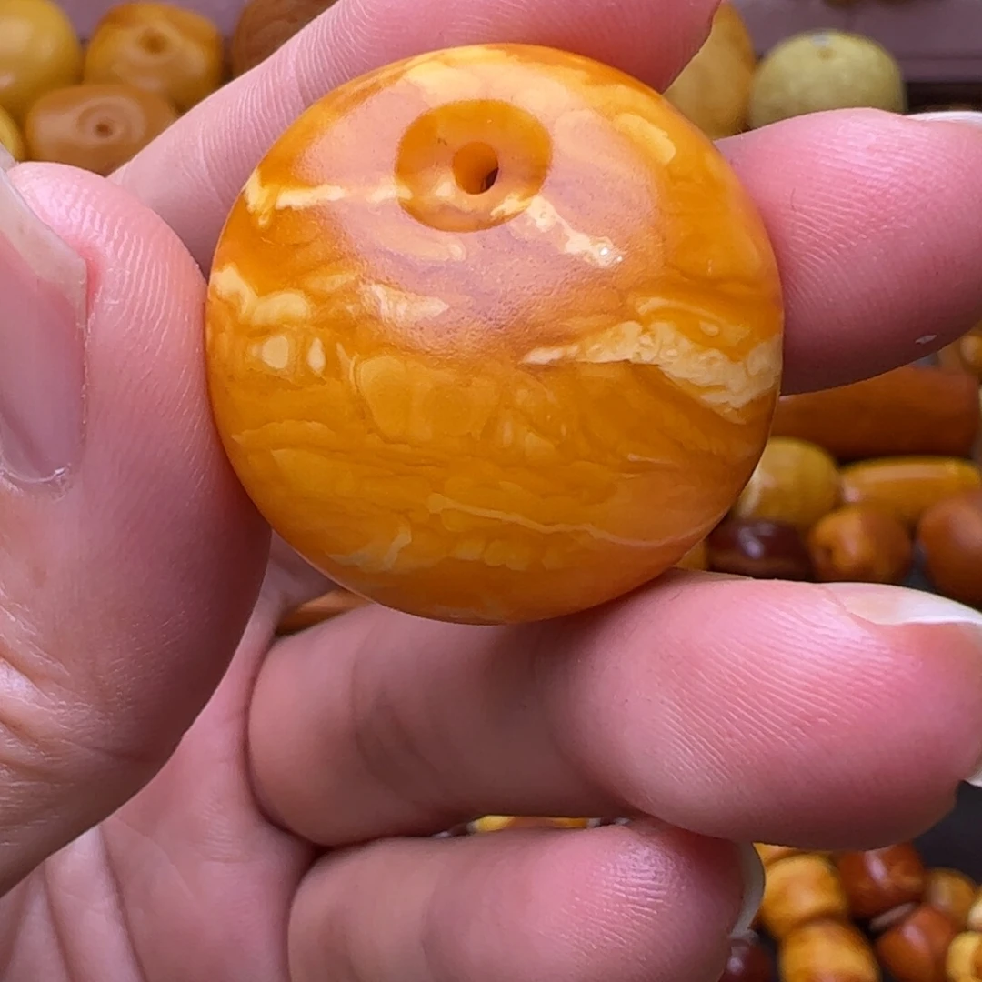 蜜蜡未镶嵌珠宝奇石公主扣