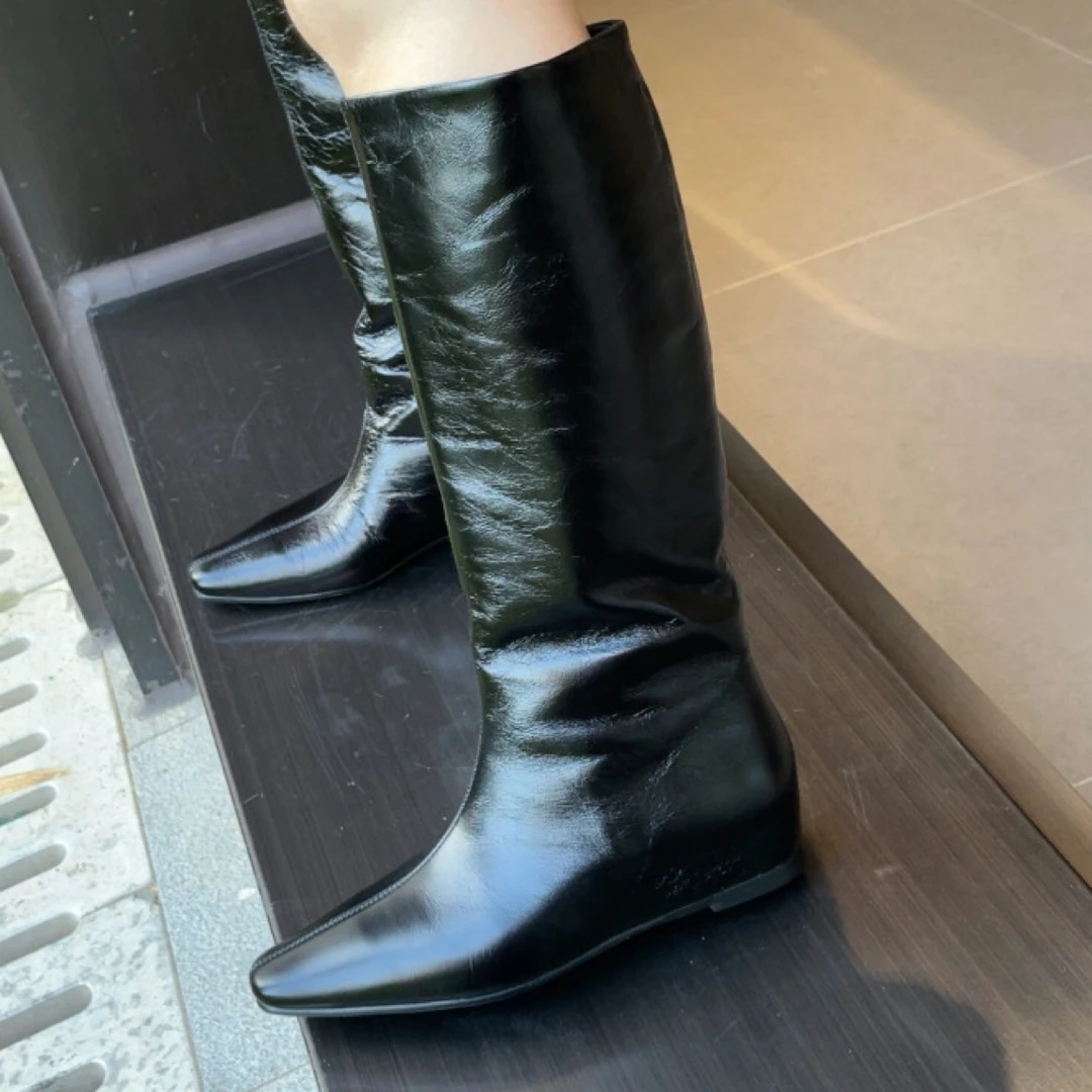 时尚秋冬骑士靴气质百搭高筒靴显瘦不过膝长靴