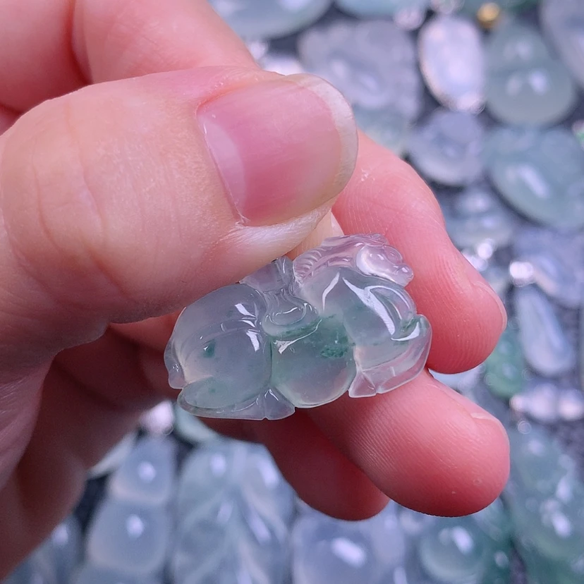 【闪购商品】翡翠18K金镶嵌颈饰零*天然缅甸翡翠