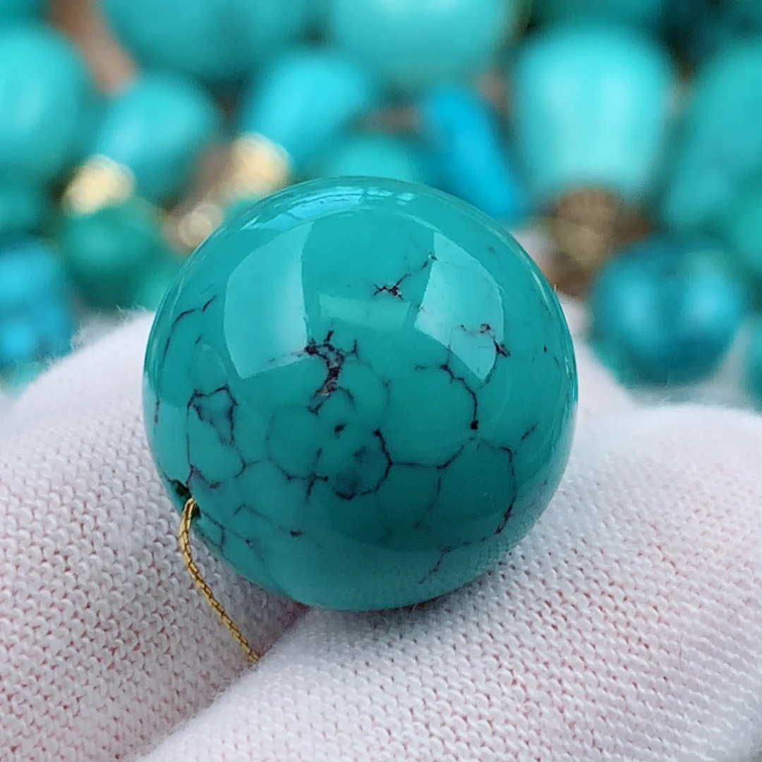 绿松石未镶嵌珠宝奇石18mm