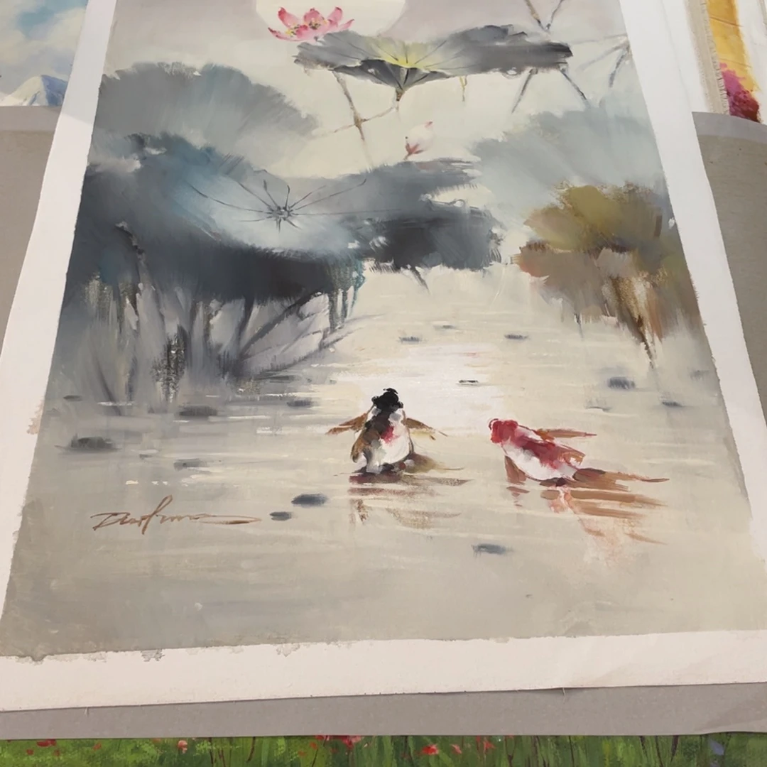 淡***然油画油画作品入选作品6090