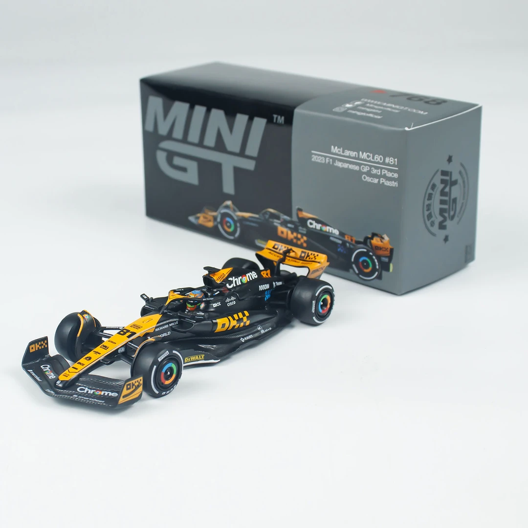 MINIGT车模 1:64 合金 768号 迈凯伦F1 81号皮亚斯特里 汽车模型