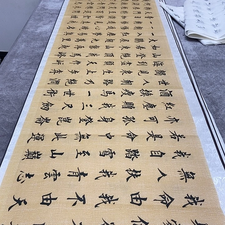 书法杨老师宣纸青云志麻纹