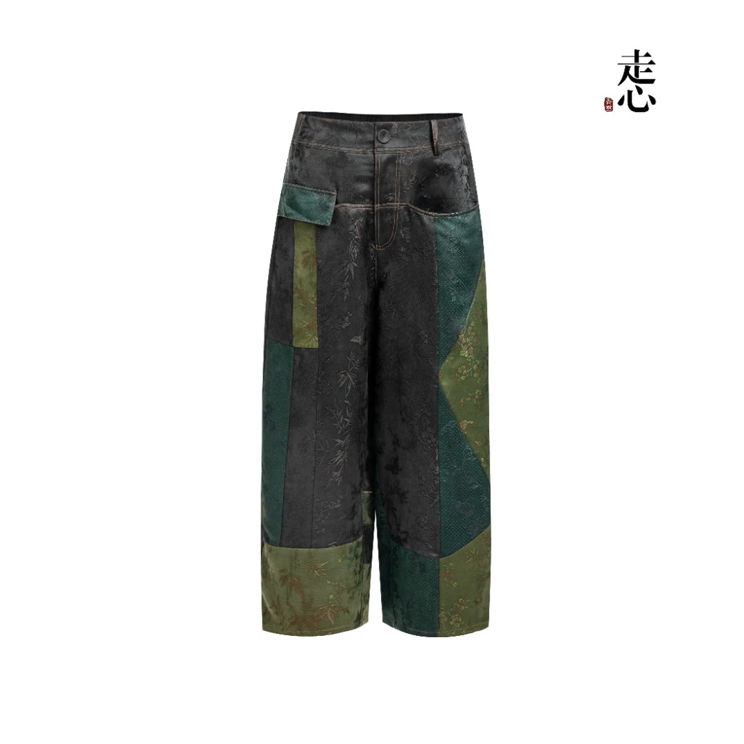 【香云走心】宋锦梅兰菊竹拼接系列 裤子24ZY41350041