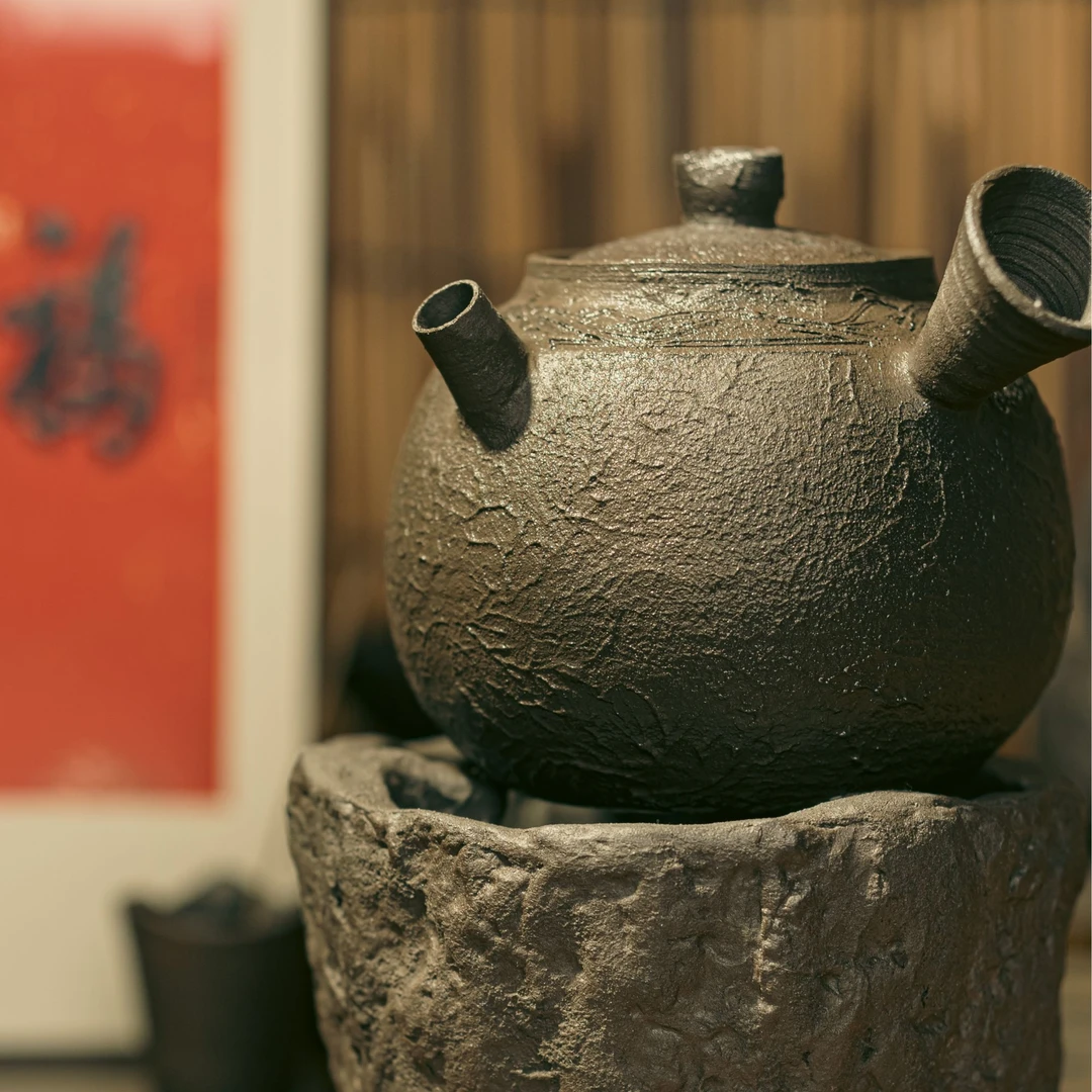 【阿煊茶器】 张庾 大奶罐侧把煮水壶 茶器 手工 围炉煮茶 侘寂风
