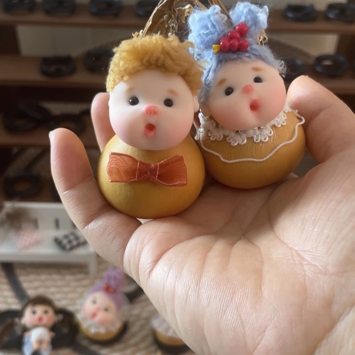 清*软陶葫芦娃娃小摆件