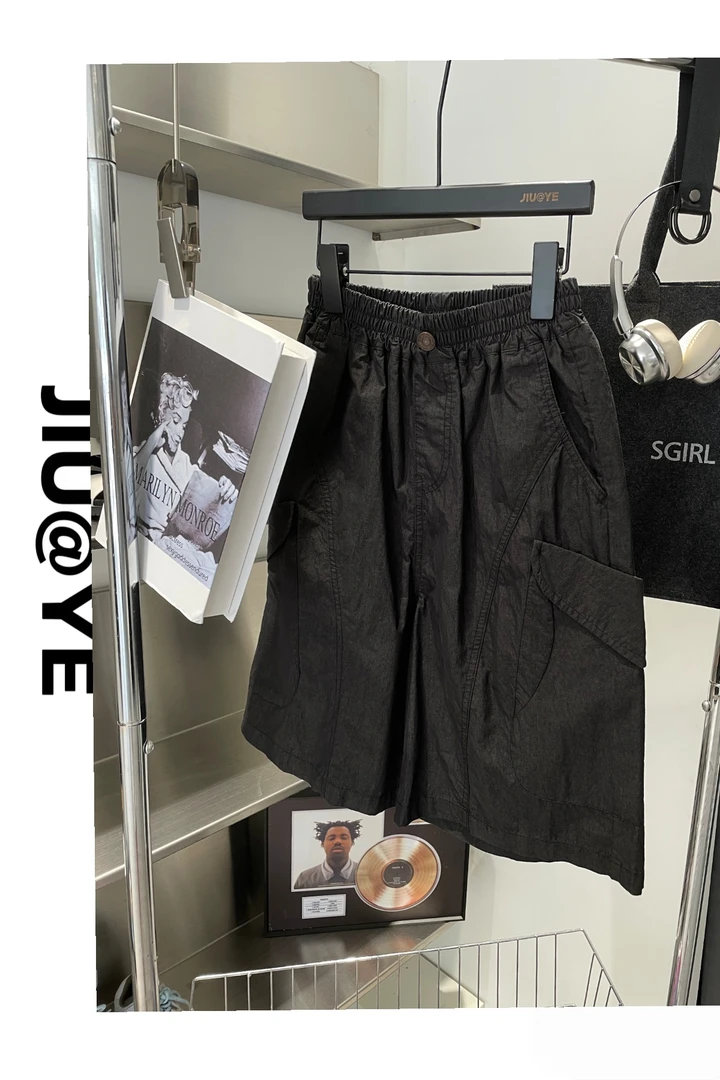 #862680     夏季工装口袋五分裤