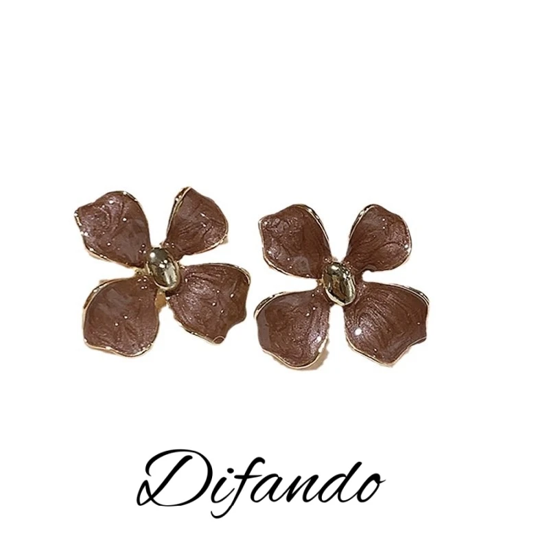 铜合金合成锆石耳饰 气质轻奢时尚百搭法式小众简约素款LY0462