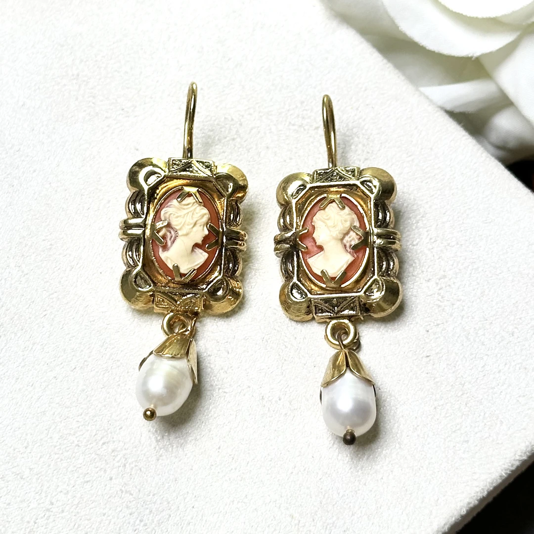 铜合金耳饰 铜合金耳饰 耳钩 佛罗伦萨耳饰耳挂气质手作XM16