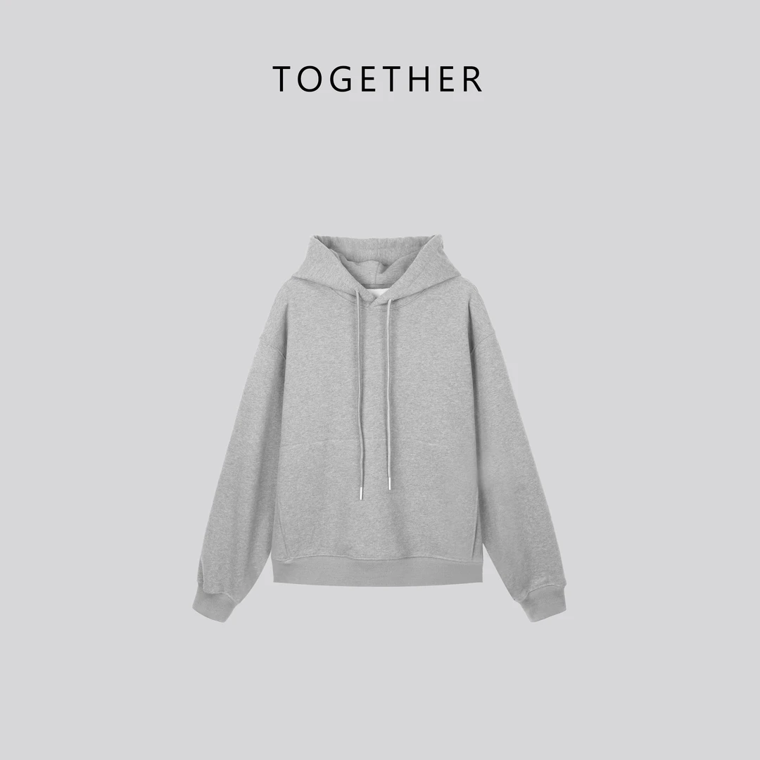 【Together】· 予藤 · 冬款加绒加厚保暖休闲套头连帽卫衣#W1081