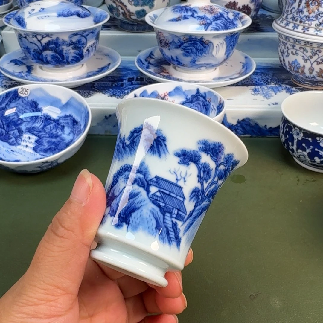景德镇纯手绘茶具圆圆203