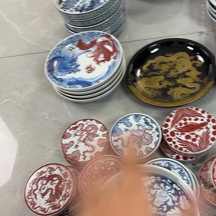 瓷片青花国色天香大胡乘景德镇
