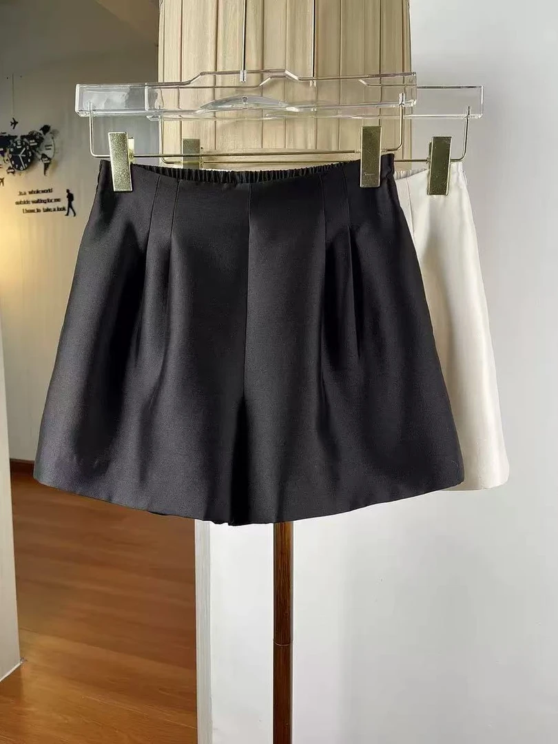 高端桑蚕丝五分裤沙滩裤居家外穿休闲百搭宽松时尚（优质女人）