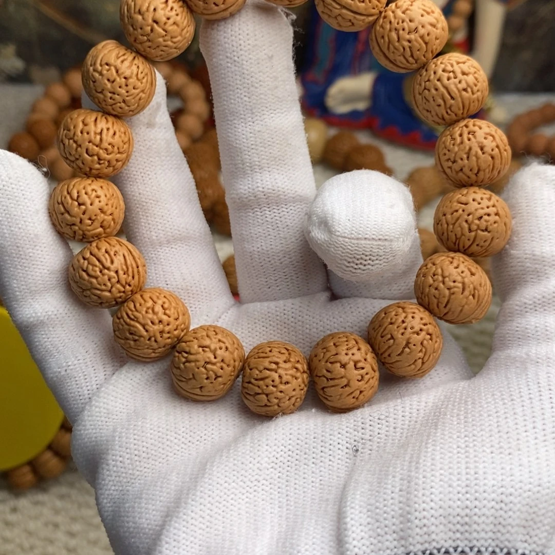 ****ベ吊坠桃核南瓜手串