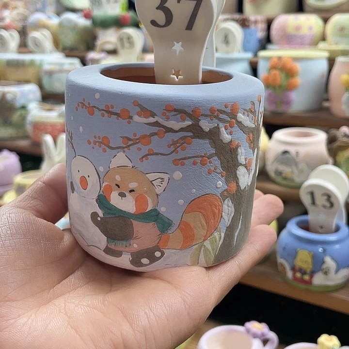 37……手工收获花盆
