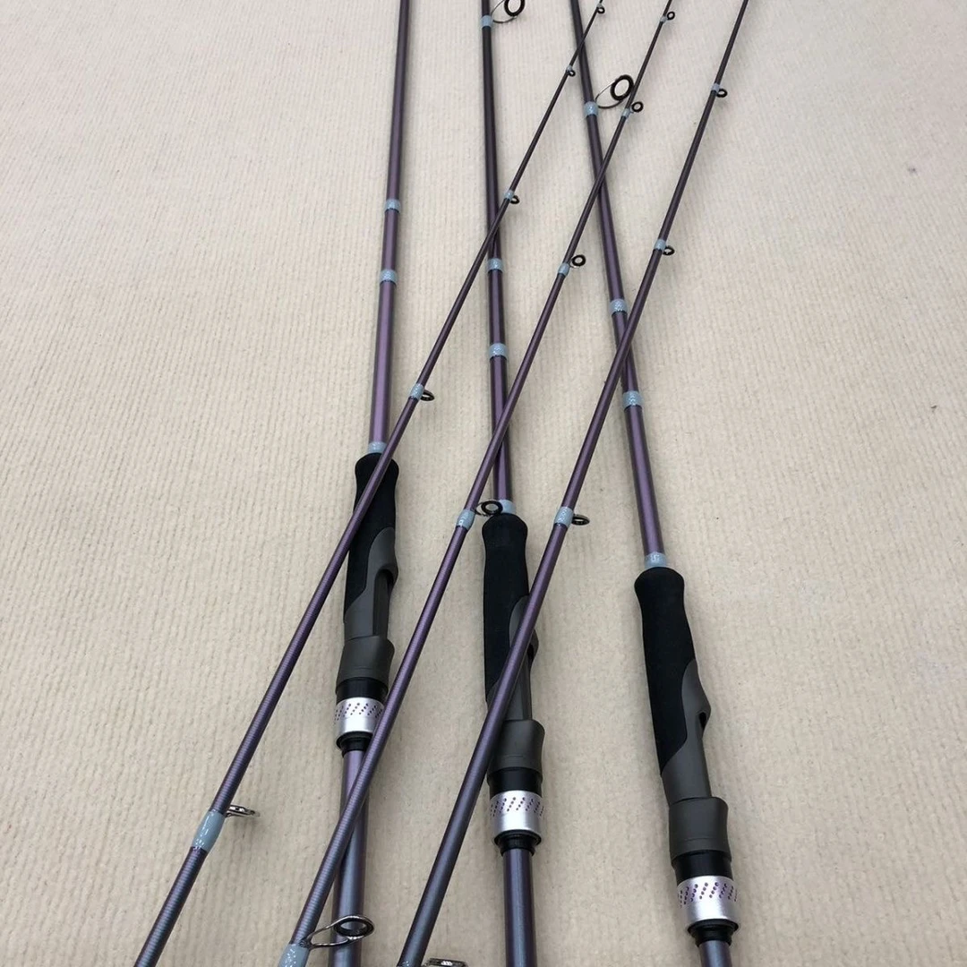梦幻紫高碳路亚竿MH硬度可选超轻超硬远投泛用竿