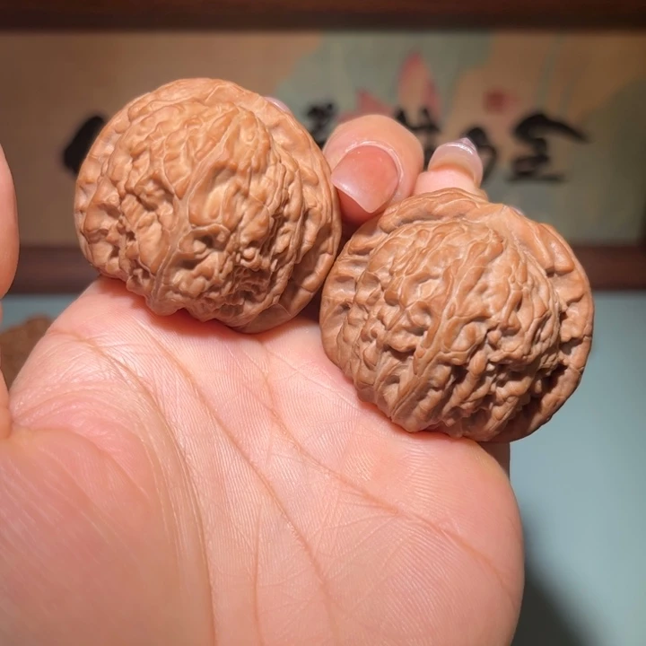 吊坠文玩核桃白狮子