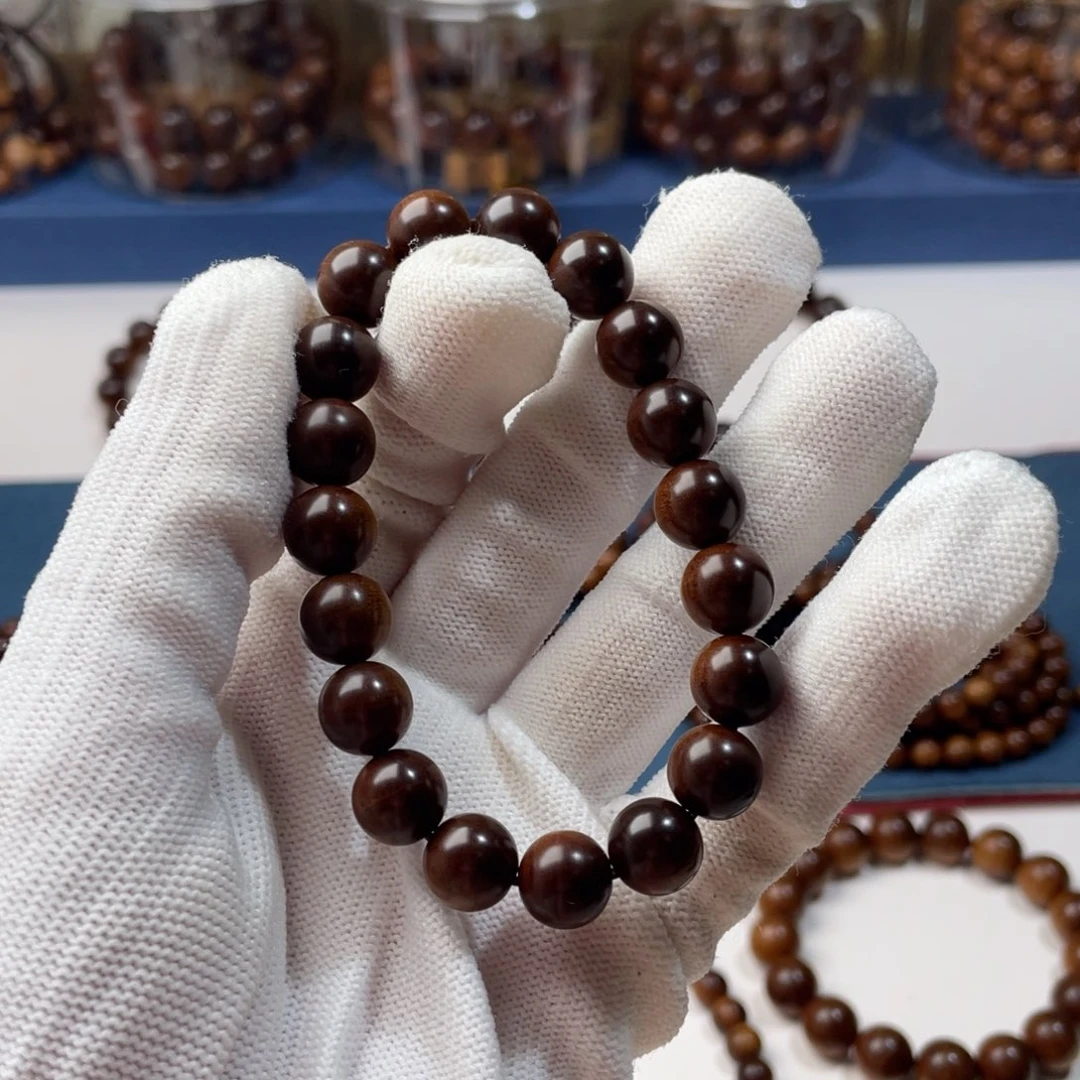檀香木手串/手链印度老山檀香焦糖香王1.0