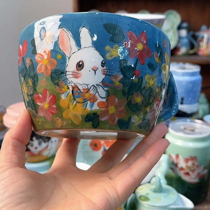 陶景德镇釉下手绘陶瓷