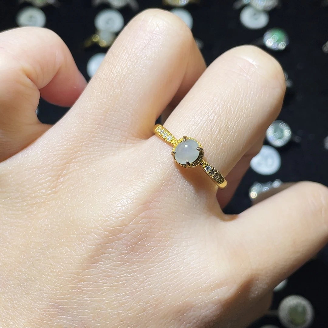 翡翠未镶嵌戒指戒指