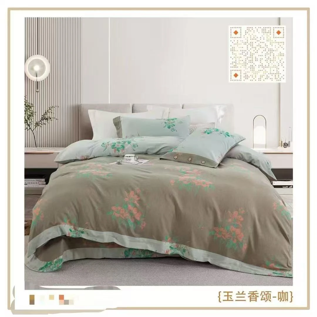 【玉兰花颂—双人被】200*230米双人全棉双层纱被可机洗