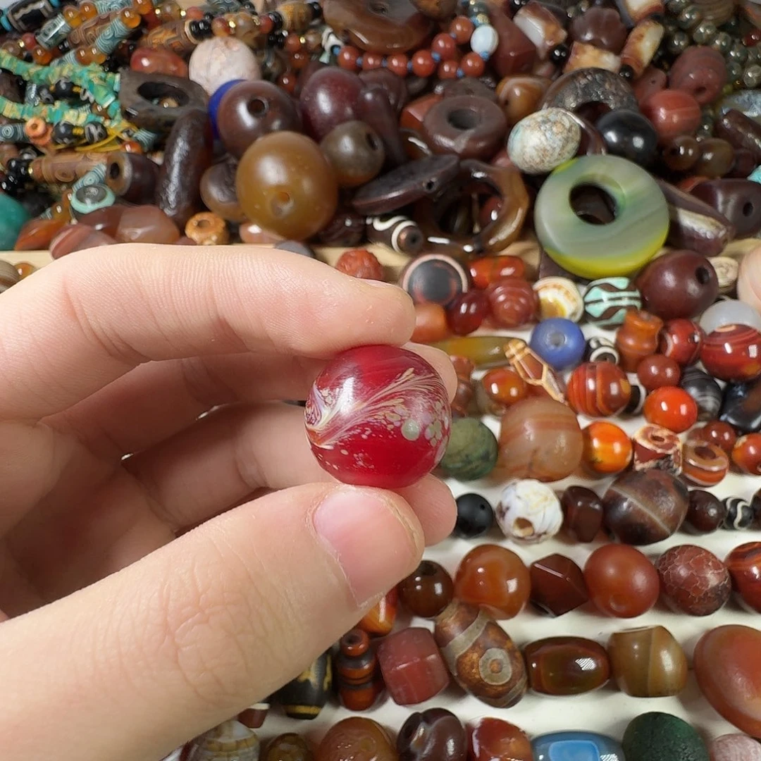 P***间玛瑙/玉髓未镶嵌纯天然玛瑙珠子