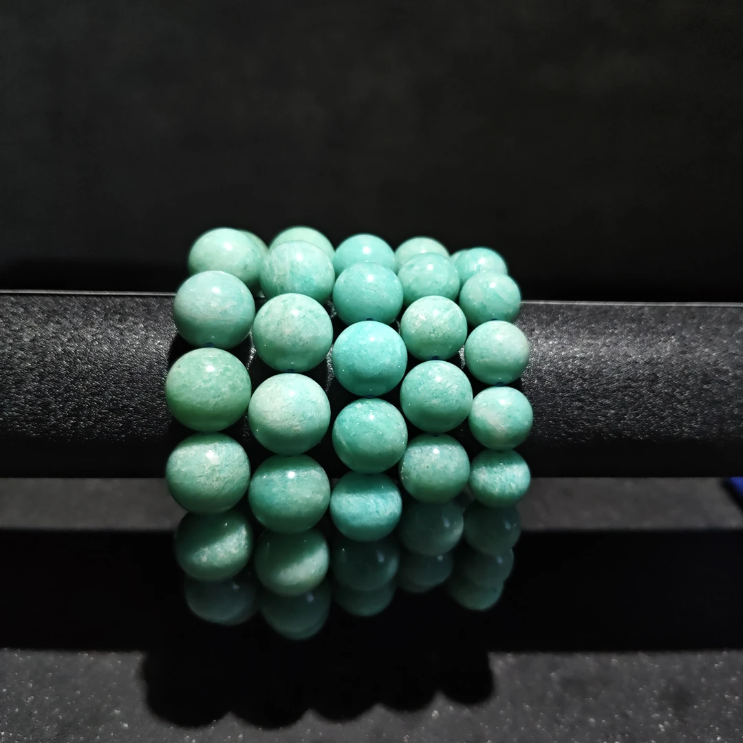 月光石/天河石/长石（处理）H1654 天河石手链 多样性发其一