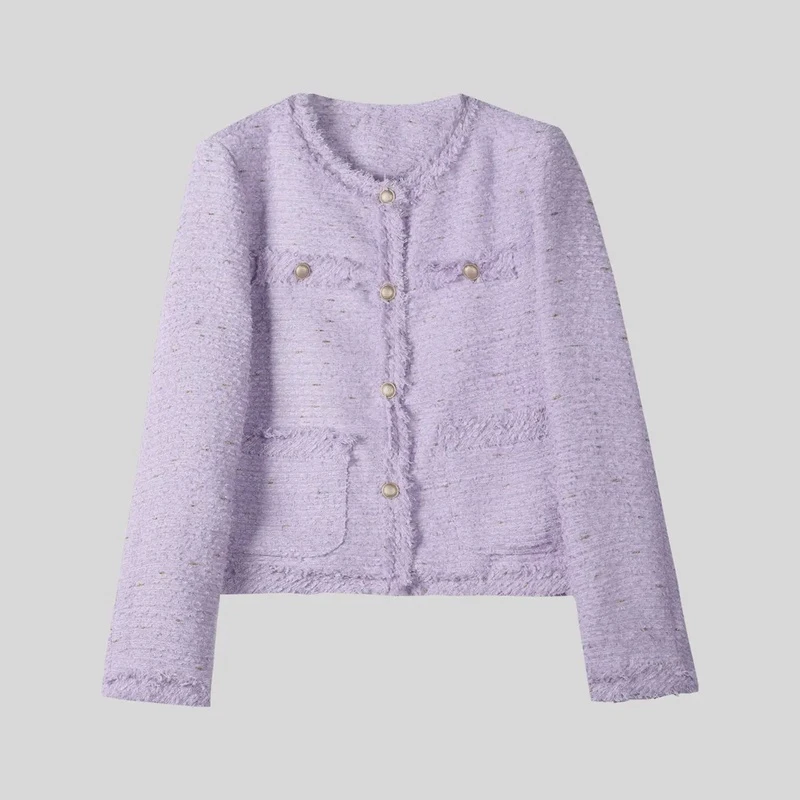 【大涛家年终宠粉福利】上衣女外套小香风气质针织8007