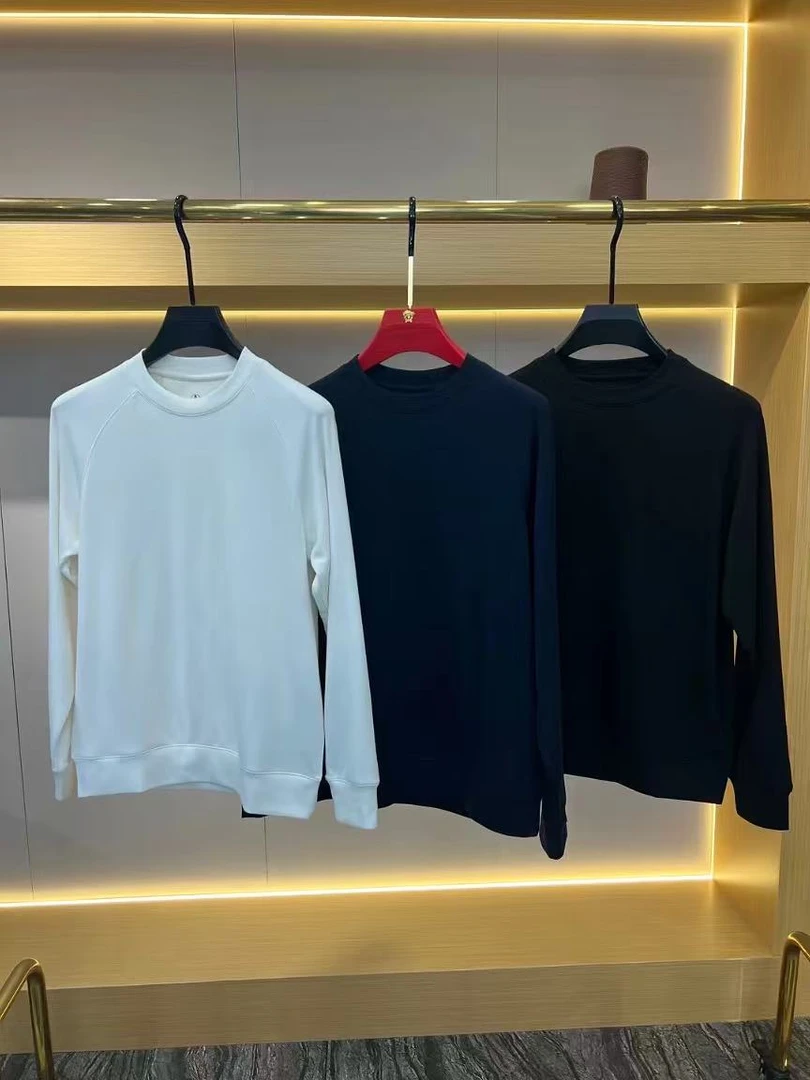 【布加雷迪/8050】秋冬长袖圆领商务休闲羊毛加厚男士打底衫 8050