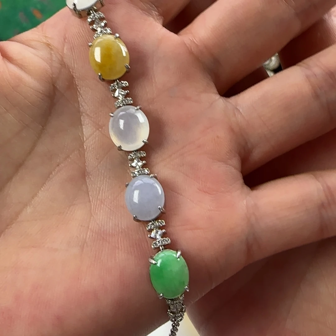 翡翠银S925镶嵌戒指