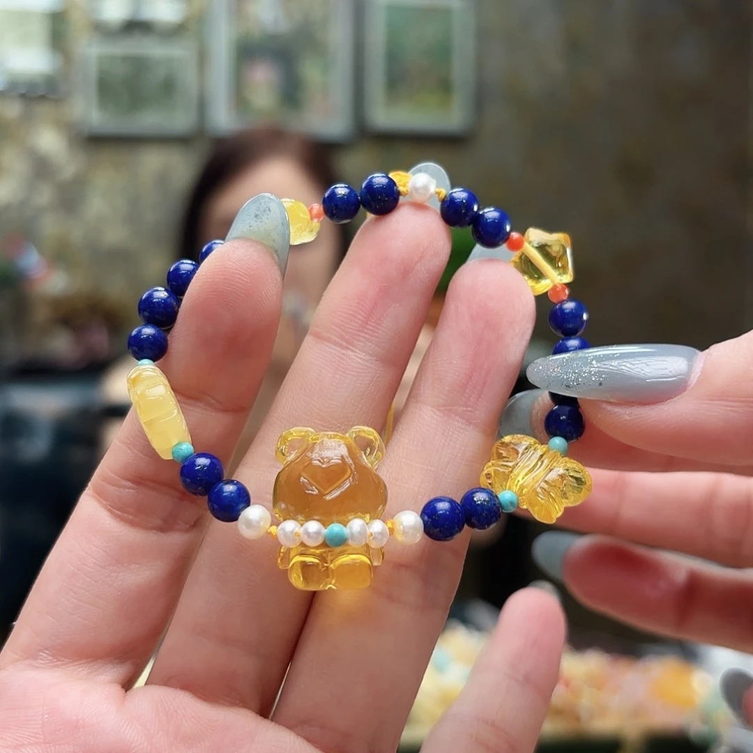 未镶嵌琥珀手链琥珀