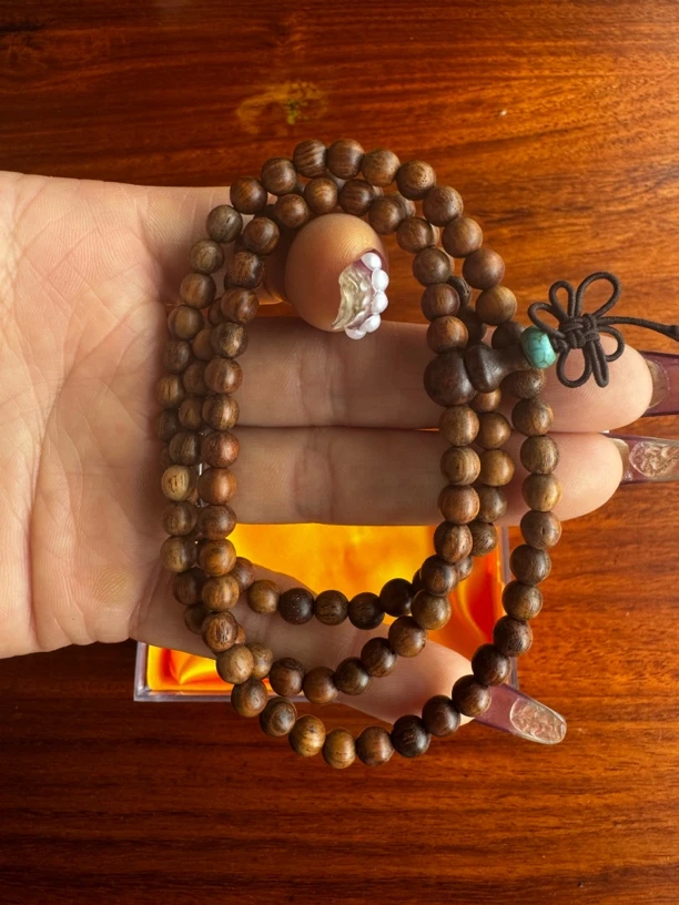 海南黄花梨木质手串适合男女佩戴 0.4cm