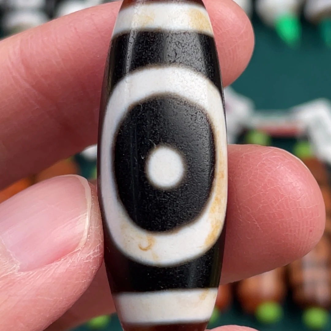 玛瑙/玉髓裸珠38 12.4 行运天地星辰图腾